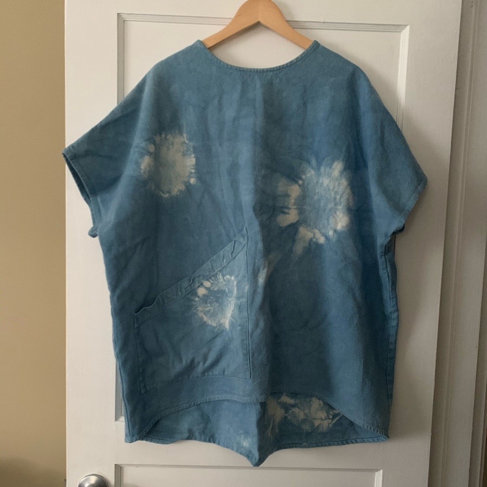 Indigo Dyed Elizabeth Suzann Harper Tunic in OSP